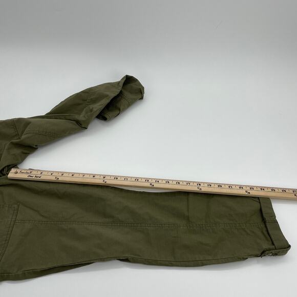 PRANA Pants Capri Length Cotton Mid Rise Outdoor Womens 6 Green Outdoor Dark - Picture 8 of 8